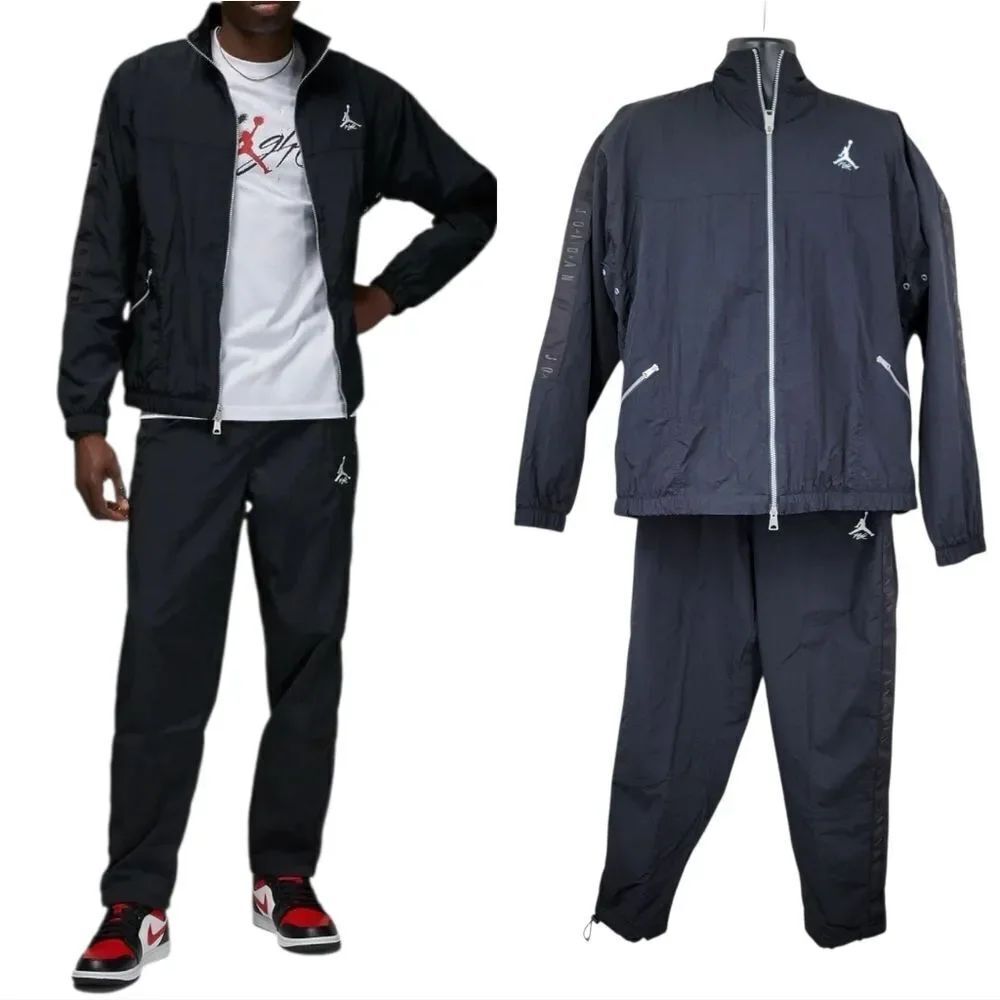 Nike Air Jordan Essential Warm-Up Nylon Jacket Pants Tracksuit Set Men’s XL
